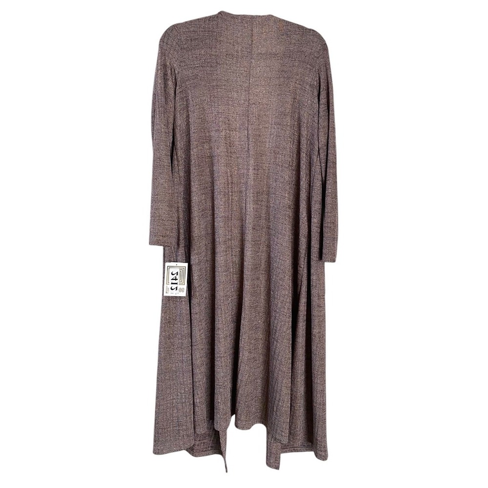NWT LulaRoe Womens Sarah Open Front Long Cardigan Duster Metallic Mauve Size S - Picture 2 of 7